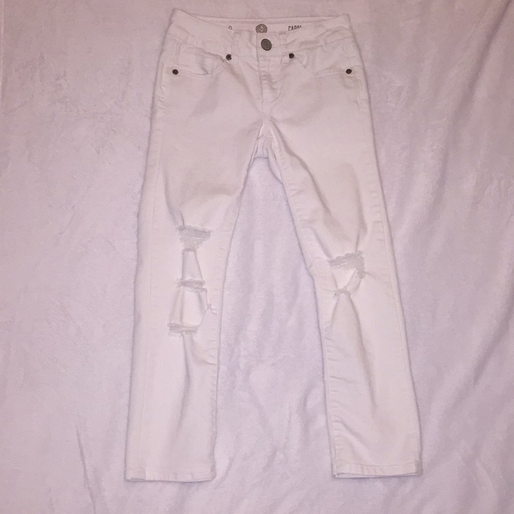 White Ripped Jeans - Picture 2 of 3